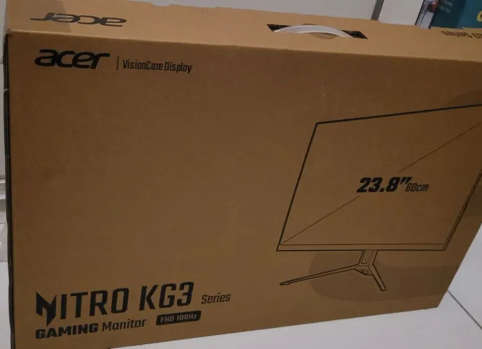 Monitor Gamer Acer Nitro KG3 23.8'' FHD novo na caixa