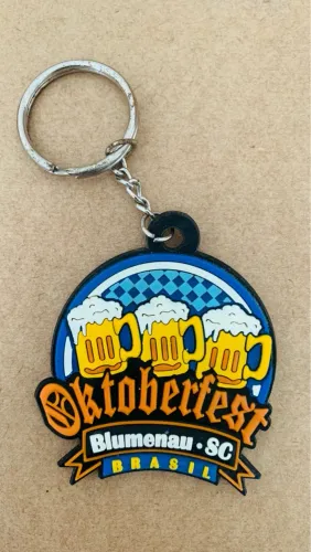 Antigo Chaveiro Oktoberfest Blumenau SC - material alta qualidade colecionador