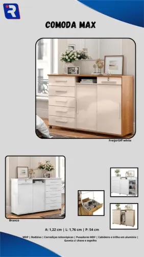 Cômoda super grande em até 10 X sem juros no cartão ?