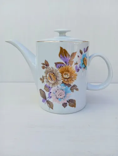Bule de Porcelana com Flores