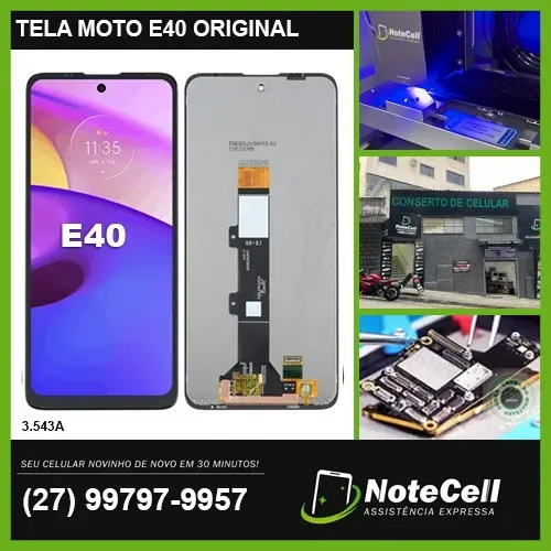 Tela Display Para Moto E40 Original 3.543A - Instalação Expressa Em 30 Minutos!