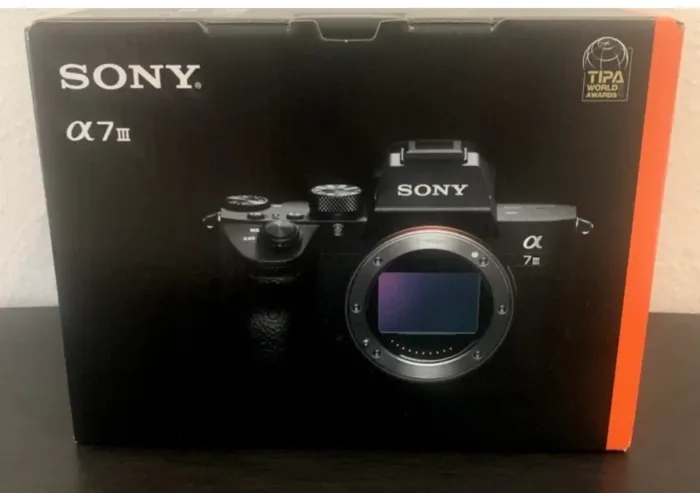 CAMERA SONY A7 III ILCE-CORPO PRETO NOVA