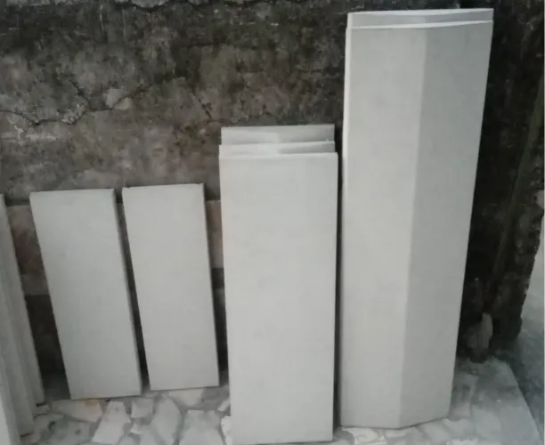 Pingadeira - cumeeira - chapim - rufo em concreto proteção para muro