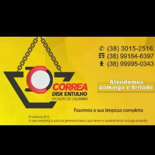 Locação de caçambas de entulho, maquina carregadeira, limpeza/terraplanagem/demolições