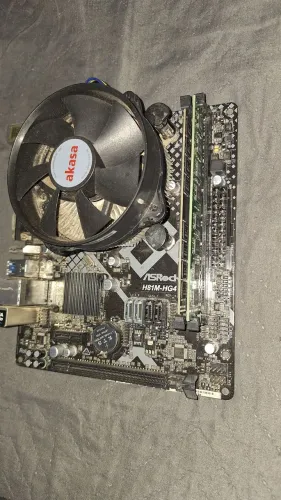 Kit com placa mãe, processador e memória ram 2x8 ddr3