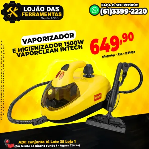 Vaporizador e Higienizador 1500w VaporClean Intech