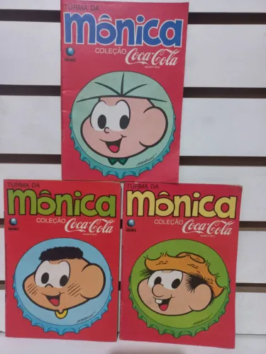 3 gibis Turma da Mônica Coca-Cola