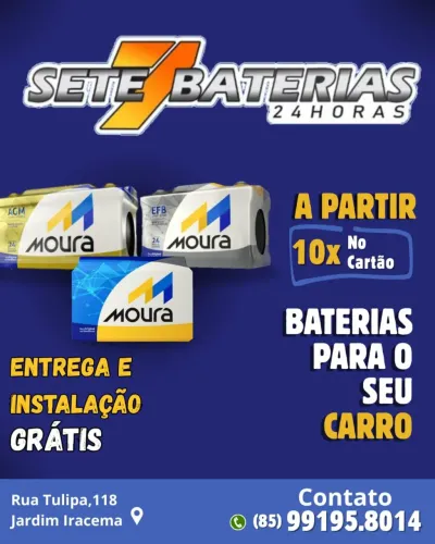 Bateria para carro 24hs, ligue e saia do prego