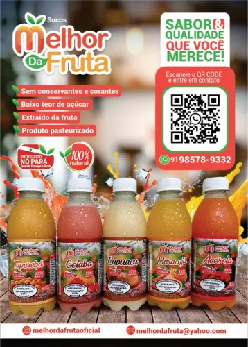 Sucos de Fruta Natural para Revenda