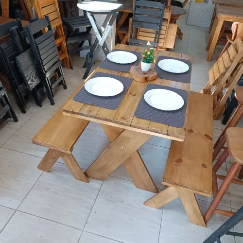 Mesa nova rústica para restaurante lanchonete Bar adega pizzaria casa sítio pousada 