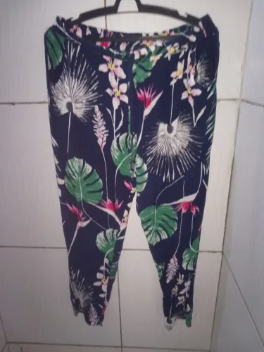 Calça Estampada Floral Feminino G