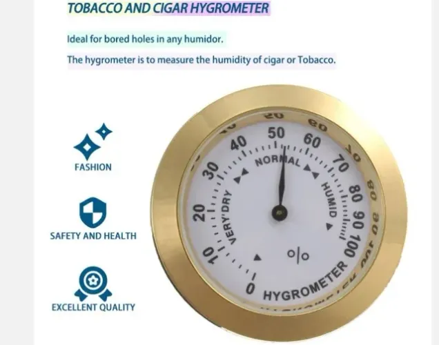 Higrômetro Mini 37mm Para Charuto Humidor Precisão Medidor De Umidade Arduino COD-AP122