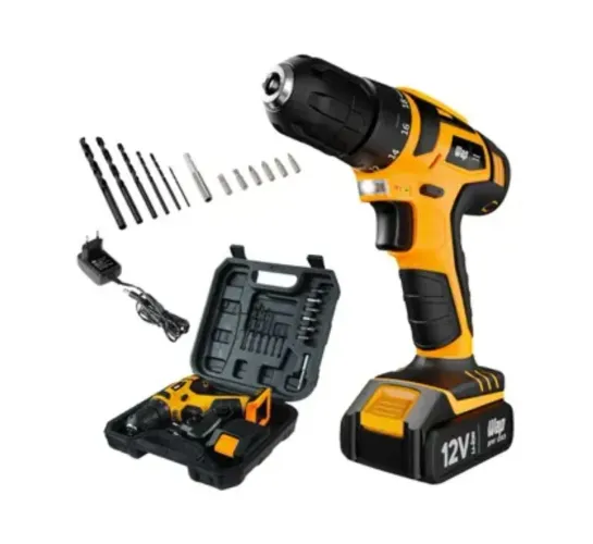(Nova) Furadeira e Parafusadeira Wap a Bateria 12V com Maleta 13 Peças BPF 12K3