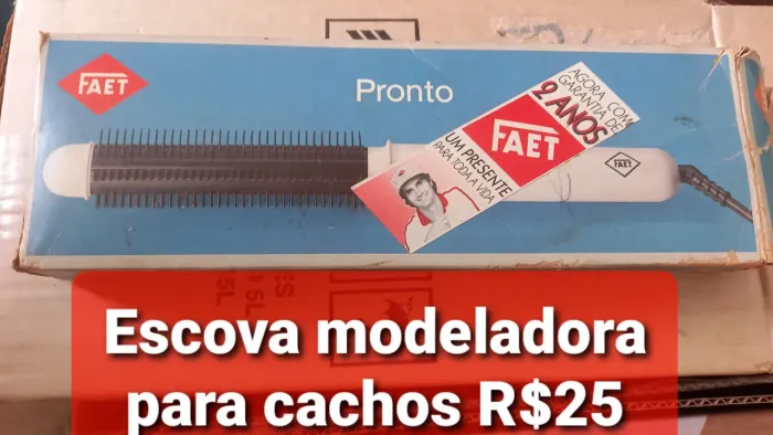Escova modeladora para cachos