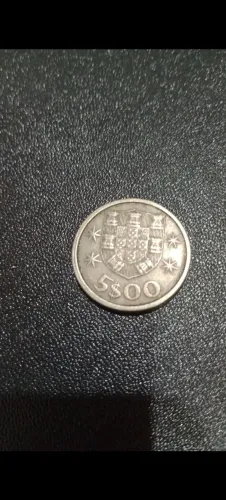 Moedas antigas 5$00
