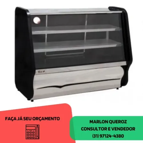 Balcão Refrigerado Ormifrio 1,25 Metros Toop Black 127/220v Novo