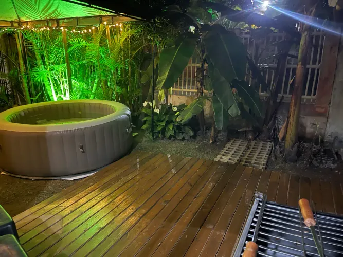 Casa com spa aquecido