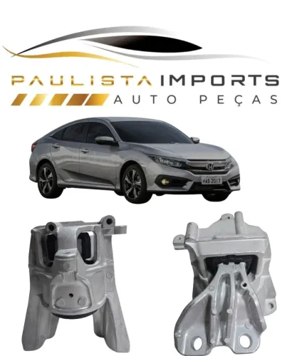 Coxim Motor Honda Civic G10 2.0 2016 2017 2018 2019 2020 2021 2022 ( Primeira Linha