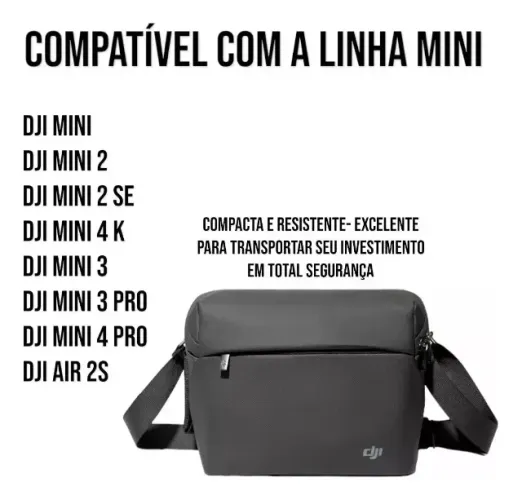 Bolsa Bag Mochila Mala Drone Dji Mavic Mini Pro 3 4 Air 2s 
