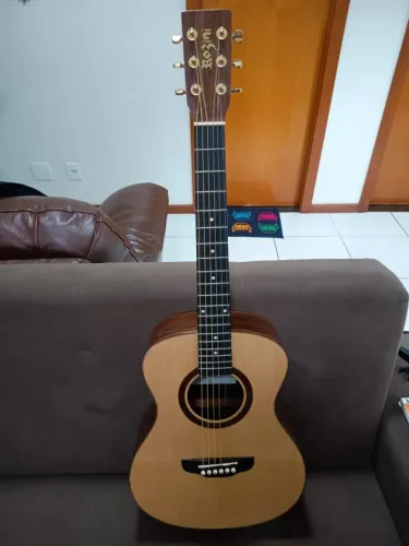 Violão Mini Elétrico Rozini Premium - Fishman Presys+ Tampo Maciço - RX120.AT.N.LP 