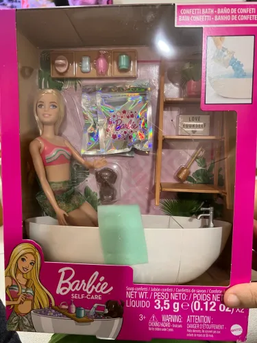Boneca Barbie Self Care Confete de Sabão Nova Lacrada