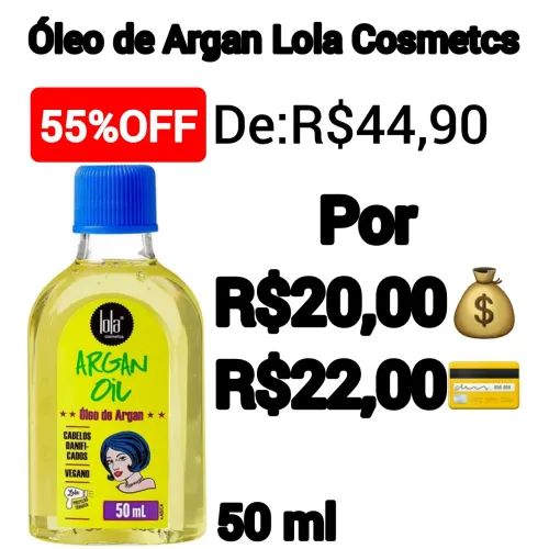 Óleo de Argan 50 ml-Lola Cosmetics