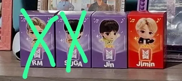 Unidade Boneco Tiny Tan BTS McDonald's k-pop