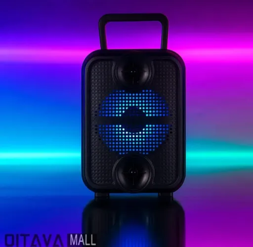Caixa som 8w portátil bluetooth fm