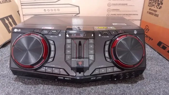 Som LG XBOOM 1800W - Só a Central