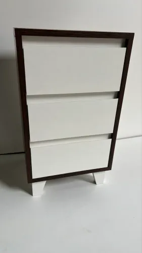 Mesa de cabeceira 3 Gavetas 100% MDF