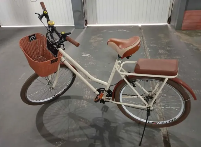 bicicleta verona vintage retro bege - usada