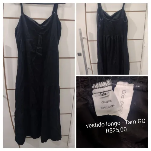 Vestido longo Tam GG 