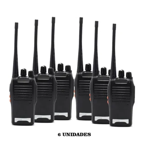 Kit rádio comunicador Walkie Talkie 6 Unidades