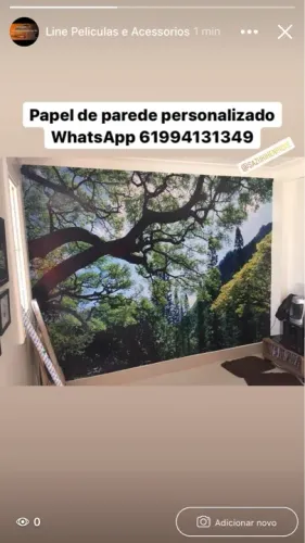 Instalação de papel de parede em geral
