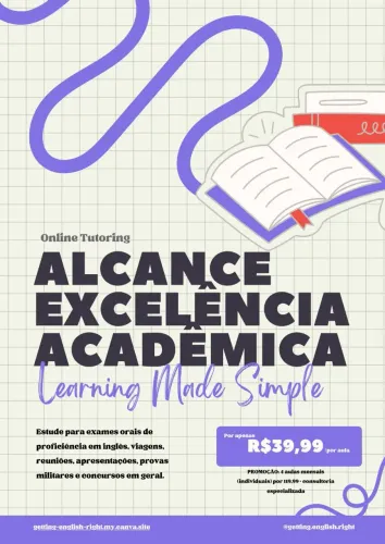 Aulas de Inglês (faça uma aula experimental)
