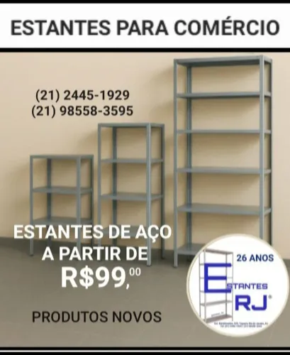 Estantes de Aço Para Comércio