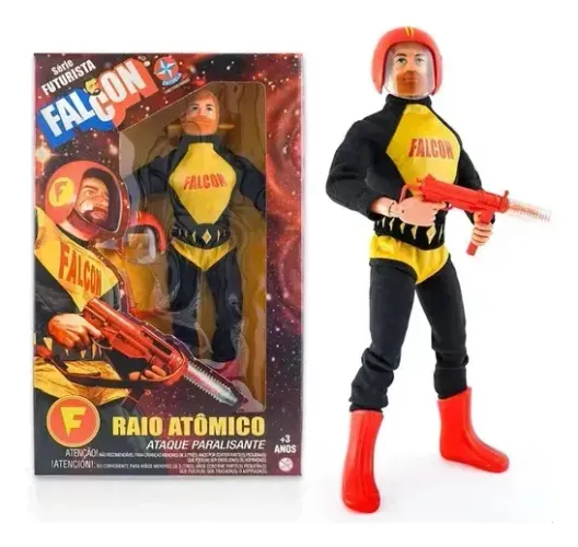 Boneco Falcon Futurista Raio Atômico Amarelo G.I. Joe