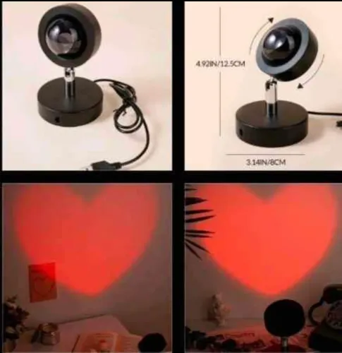 Luminária refletor coração 