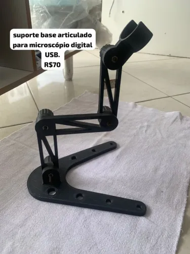 Suporte base articulado para microscópio digital USB