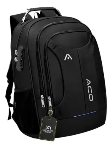 Mochila Notebook Masculina Reforçada Impermeável Executiva Viagem Anti Furto Grande 35L