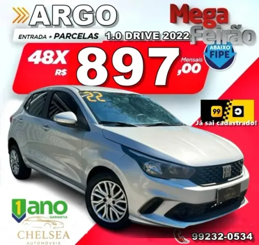 Fiat Argo 1.0 6V Flex. 2022