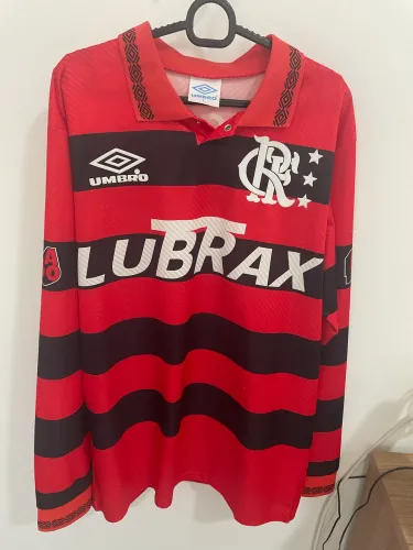 Camisa Flamengo G retrô 1995 manga longa