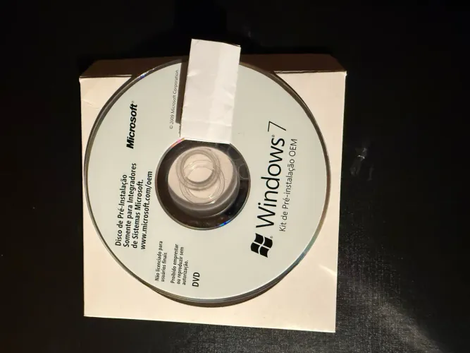 Microsoft Windows 7 Kit de Pré-Instalação OEM Original DVD 2009