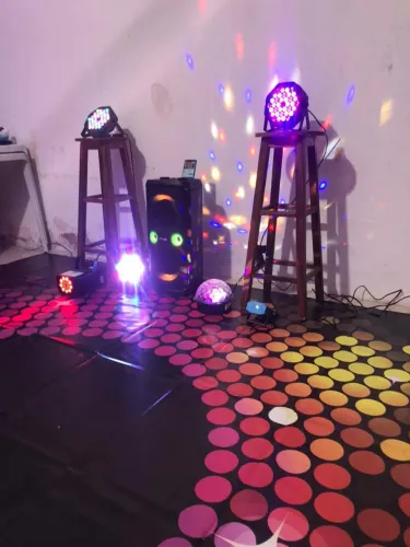 KIT COMPLETO DE SOM E ILUMINAÇÃO PARA FESTAS E EVENTOS