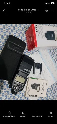 Flash Canon Speedlite 580EX || - Impecável + Case