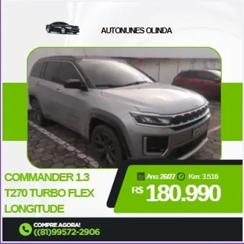 Jeep Commander Longitude T270 1.3 TB Flex AUT 2027
