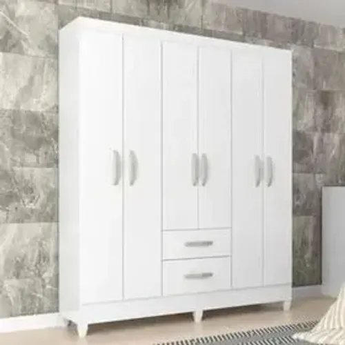 Guarda Roupa 6 Portas 2 Gavetas - Entregamos!!