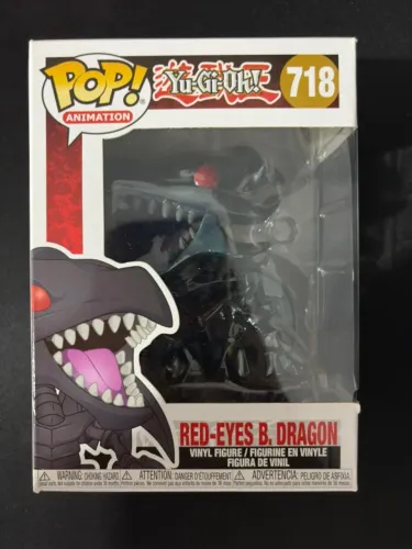 Funko Pop Yu-Gi-Oh! Red-Eyes B. Dragon Dragão Negro #718 - Novo
