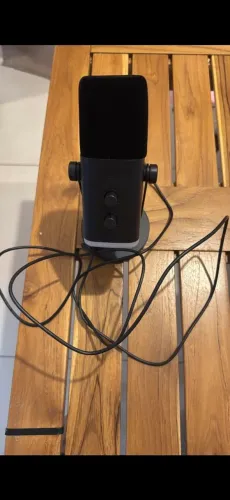 Microfone de mesa fifine am8 dinamico cardioide