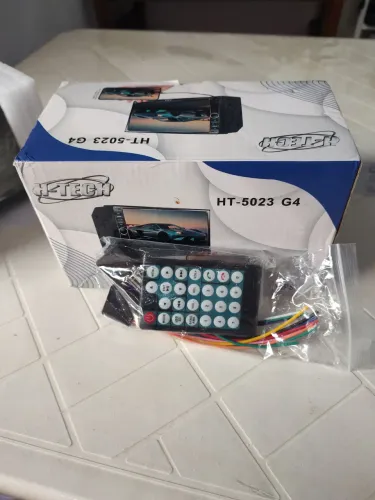 Multimídia h tech 7 polegadas 2 dim com entrada camera de ré